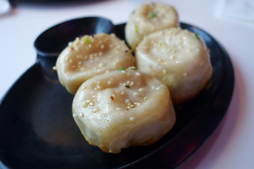 Image showing Shanghai pan fried pork dumpling