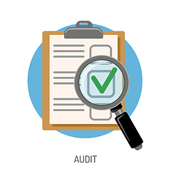 Image showing Audit and Test Flat Icon Set