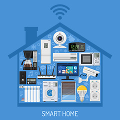 Image showing Smart Home and Internet of Things Concept