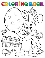 Image showing Coloring book Easter rabbit theme 9