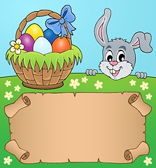 Image showing Parchment and Easter bunny theme 5