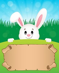 Image showing Parchment and Easter bunny theme 1