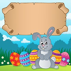 Image showing Parchment and Easter bunny theme 4