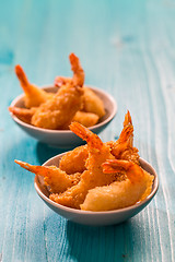 Image showing Fried shrimps