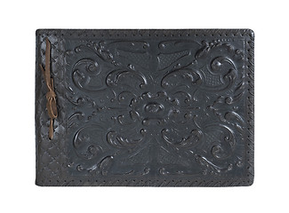 Image showing Old leather journal
