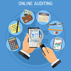 Image showing Online Auditing, Tax process, Accounting Concept