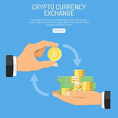 Image showing Crypto Currency Bitcoin Technology Concept