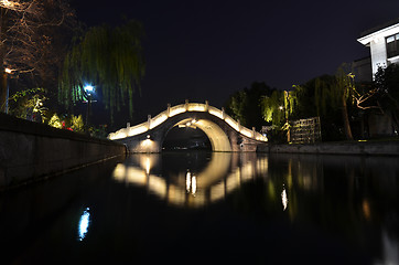 Image showing Night view of Hangzhou West Lake