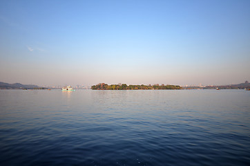 Image showing Landscape of West lake in Hangzhou, China