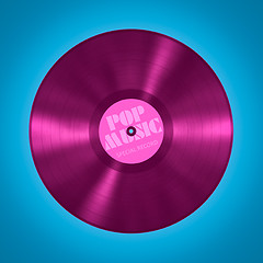 Image showing vinyl record pop music