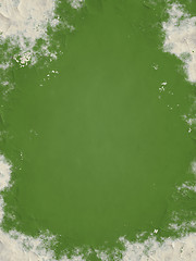 Image showing grunge background green colored