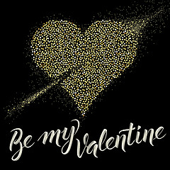 Image showing Vector illustration card on valentine day