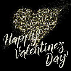 Image showing Vector illustration card on valentine day