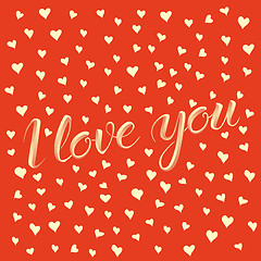 Image showing Vector illustration card on valentine day