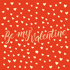 Image showing Vector illustration card on valentine day