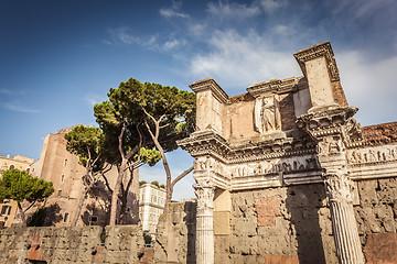 Image showing Detail of forum of Augustus in Rome