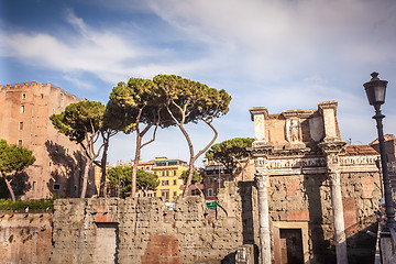 Image showing Detail of forum of Augustus in Rome