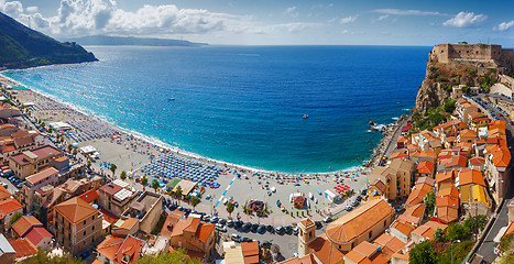 Image showing Panorama of Scilla coast