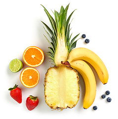 Image showing various fresh colorful fruits