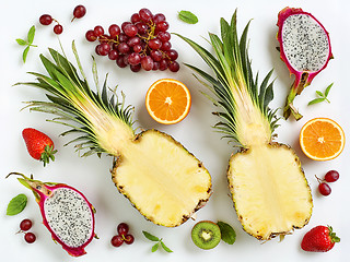 Image showing Fresh fruits composition