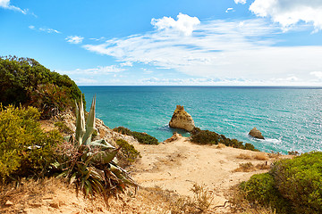 Image showing Rocky coast of Atlantic Ocean, Portugal