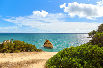 Image showing Rocky coast of Atlantic Ocean, Portugal