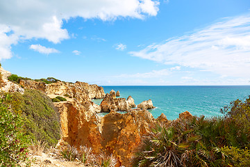 Image showing Rocky coast of Atlantic Ocean, Portugal