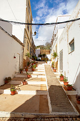 Image showing Beautiful narrow street of Alvor, Portugal