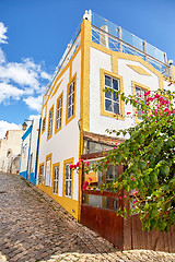 Image showing Beautiful narrow street of Alvor, Portugal