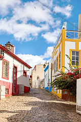 Image showing Beautiful narrow street of Alvor, Portugal