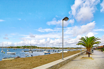 Image showing Fishermens boats in Alvor city