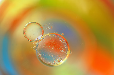 Image showing Colrful background with bubbles