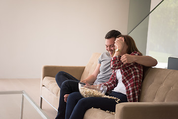 Image showing young handsome couple enjoying free time