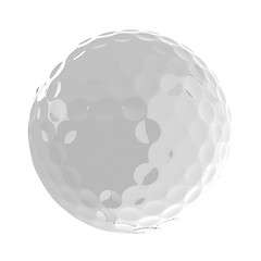 Image showing Golf ball. 3D rendering