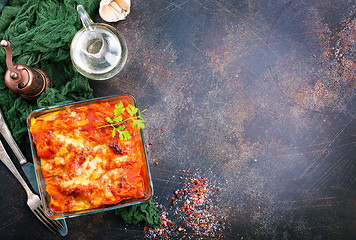 Image showing lasagna