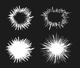 Image showing Comic speech bubble stars. Explosion vector