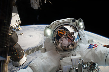 Image showing Astronaut in outer space