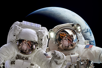 Image showing Astronaut in outer space