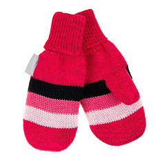 Image showing Children\'s autumn-winter mittens