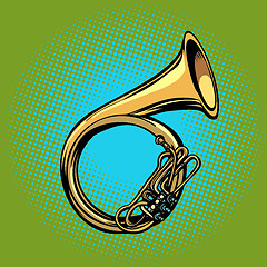 Image showing tuba French horn helicon musical instrument