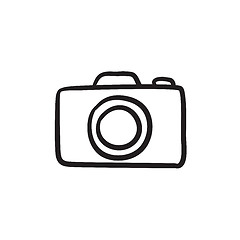 Image showing Camera sketch icon.