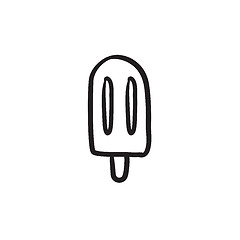 Image showing Popsicle sketch icon.