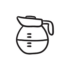 Image showing Carafe sketch icon.