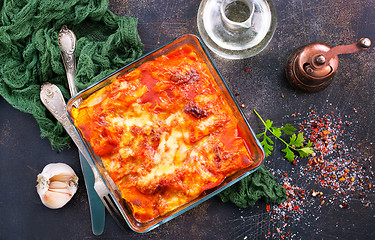 Image showing lasagna