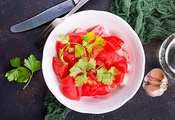 Image showing tomato salad