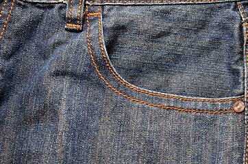 Image showing Denim jeans with fashion design.