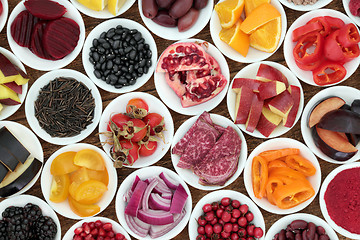 Image showing Anthocyanin Super Health Food Selection