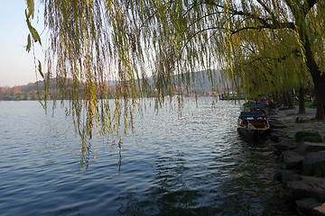 Image showing West Lake. Popular park of Hangzhou city China