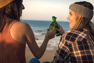 Image showing A toast to friendship