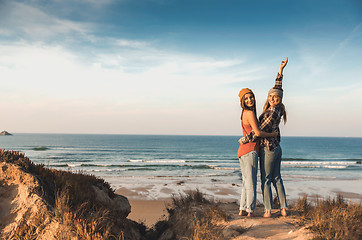 Image showing We love the beach